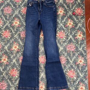 Forever 21 Dark Blue Flare Jeans